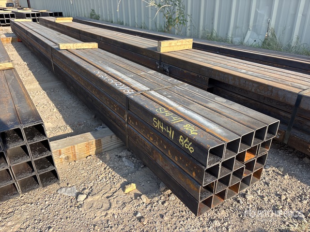 Quantity of (20) 2 1/2 in x 2 1/2 in x 20 ft 11 GA Square Tubing (Unused)