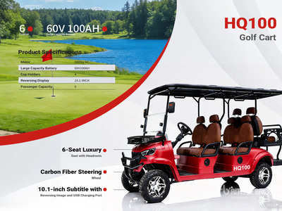 2026 HQ100 Electric Carro de Gol (Sin Usar) / Golf Cart (Unused)
