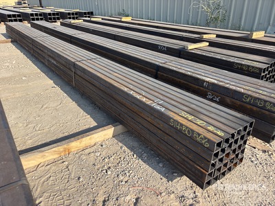 Quantity of (30) 2 in x 2 in x 20 ft 11 GA Square Tubing (Unused)