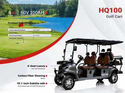 2026 HQ100 Electric Carro de Golf (Sin Usar) / Golf Cart (Unused)