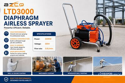 2026 BZCQ LTD3000 Walk-Behind Electric Pulverizador de Pintura (Sin Usar) / Diaphragm Airless Sprayer Articoli da ferramenta e di consumo (Unused)