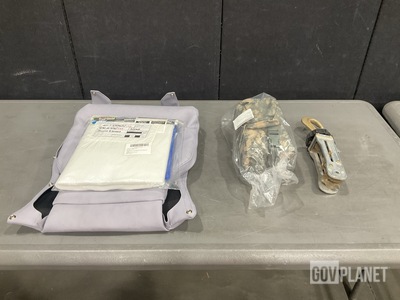 (13) Instrument Cases, (1) Seat Cover, (11) Tie-Downs & Assorted Items