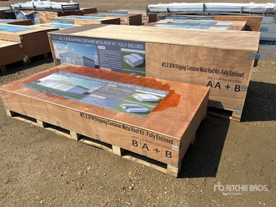 Heavy Duty AGR-MS3640 Shipping Container Metal Roof Kit Divers - Structure portative