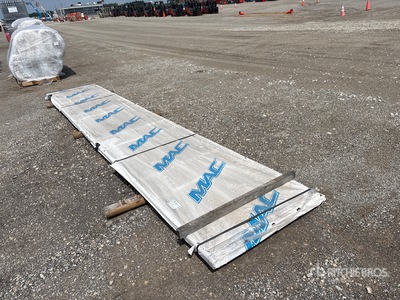 Quantity of (55) 29 ga 3 ft x18 ft Black Roofing