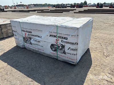 Quantity of (48) 3/4 in x 4 ft x 8 ft Fire Retardant Multiplex