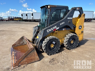 2017 John Deere 318G Skid Steer Loader