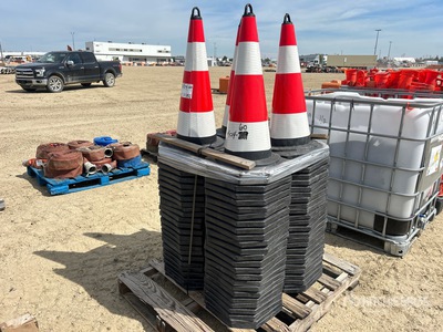 Quantity of (100) Reflective Traffic Cones (Unused)