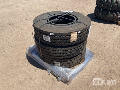 (3) Michelin 11R22.5 Tires w/Wheels
