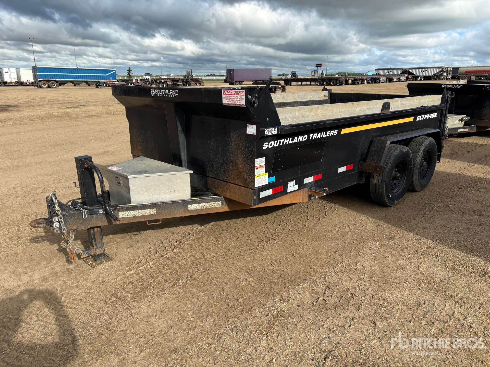 2022 Southland SL714-16K 14 ft T/A Dump Utility Trailer