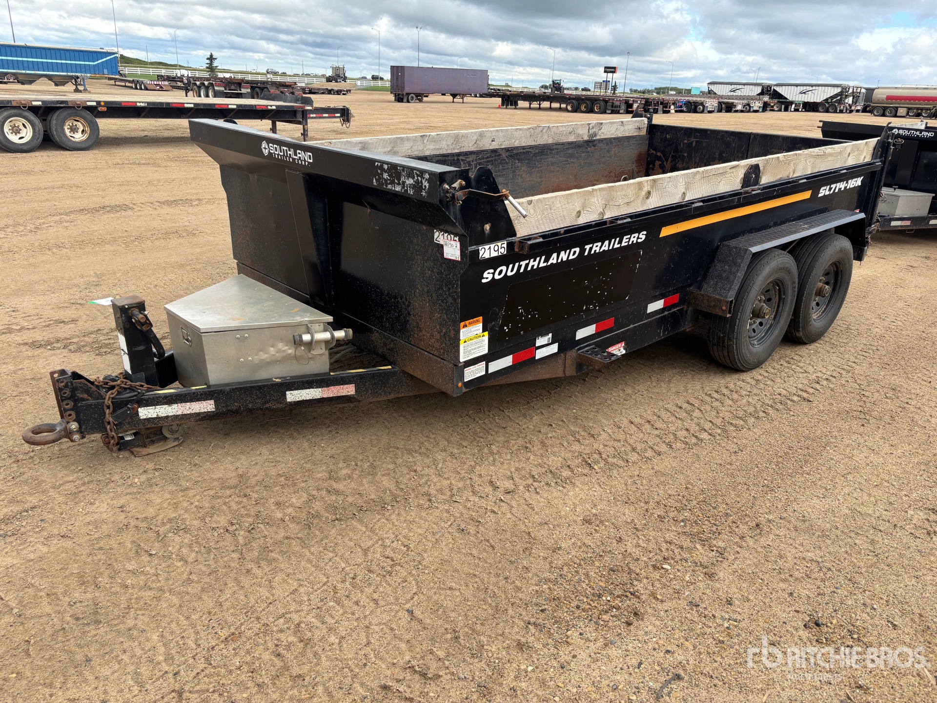 2024 Southland SL714-16K 14 ft T/A Dump Utility Trailer