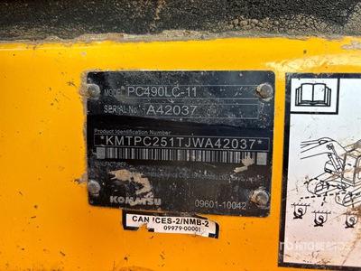 2018 Komatsu PC490LC-11 Pelle Hydraulique sur Chenilles