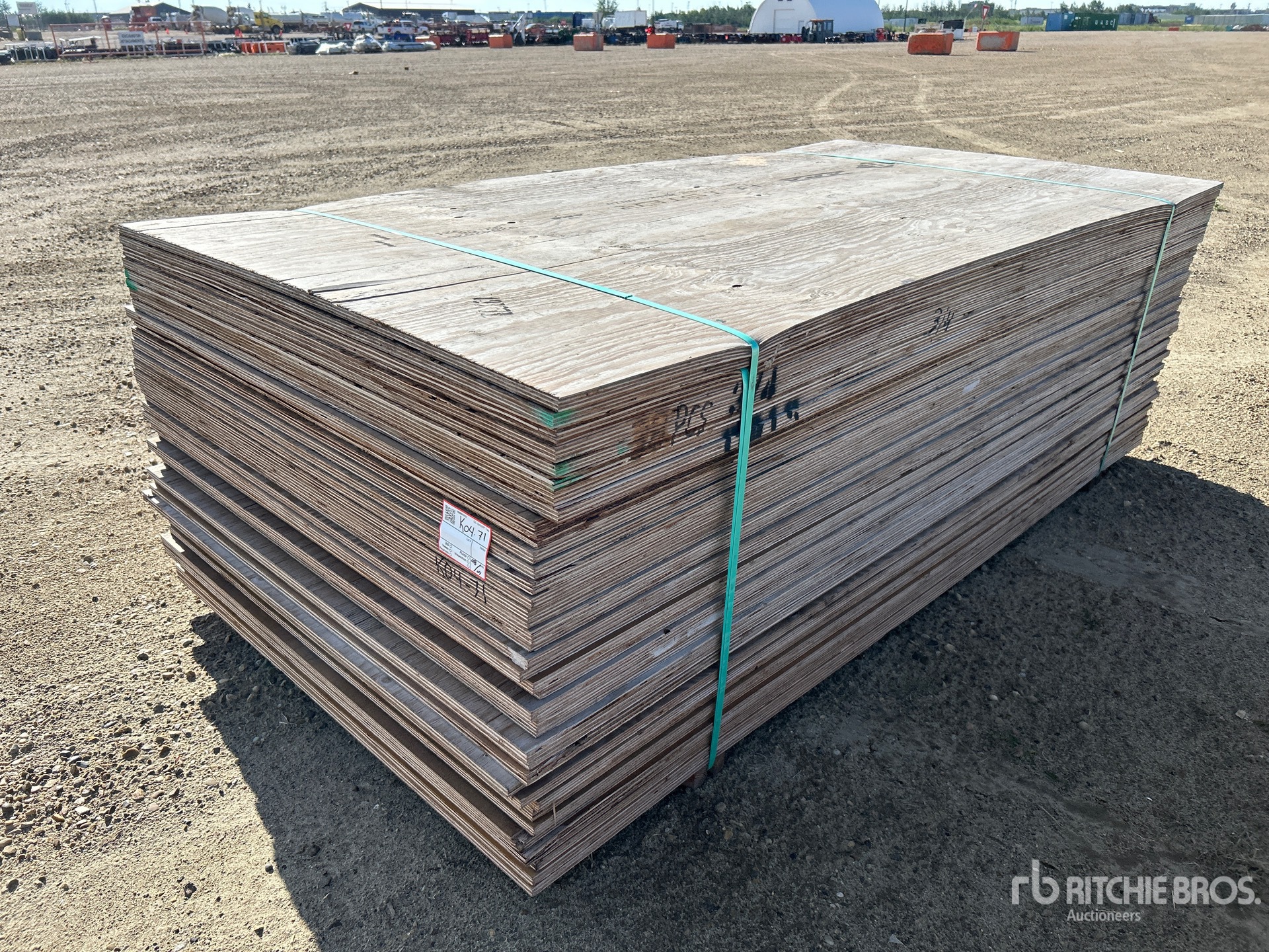 Quantity of (40) 4 ft x 8 ft x 3/4 in DFP Plywood (Unused)