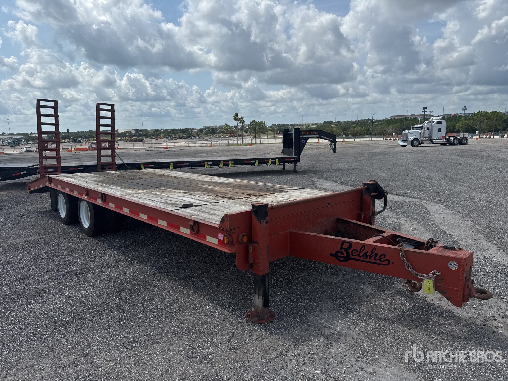 2016 Belshe DT256 24 ft T/A Equipment Trailer
