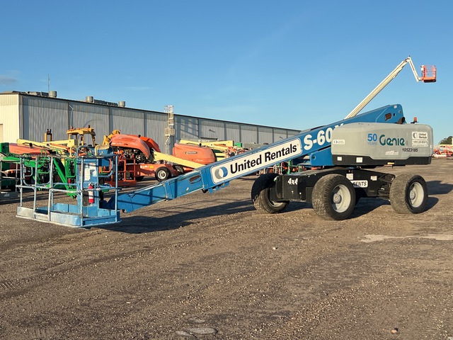 2016 Genie S-60X 4WD Diesel Telescopic Boom Lift 2016 Genie S-60X 4WD Diesel Telescopic Boom Lift