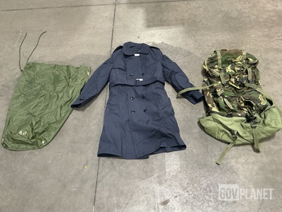 (25) All-Weather Coats, (22) Clothing Bags & Assorted Items
