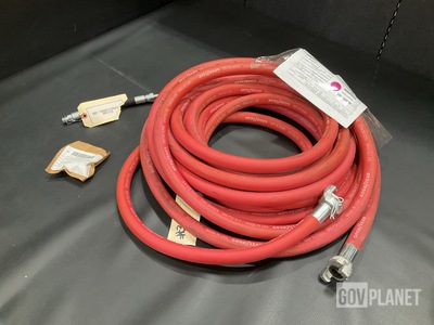 (16) Hose Assemblies, (82) Straight Adapters & Assorted Items