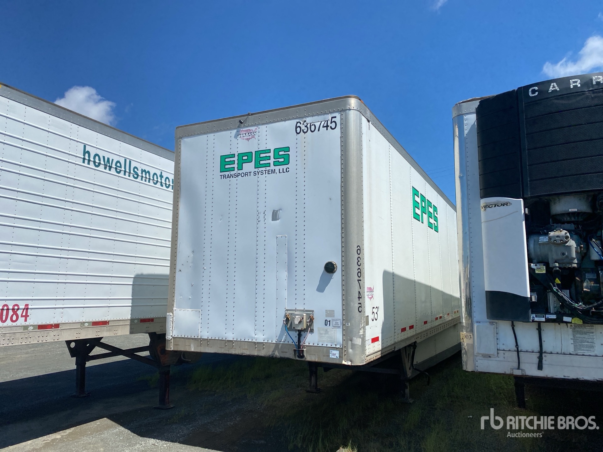 2016 Wabash 53 ft x 102 in T/A Van Trailer