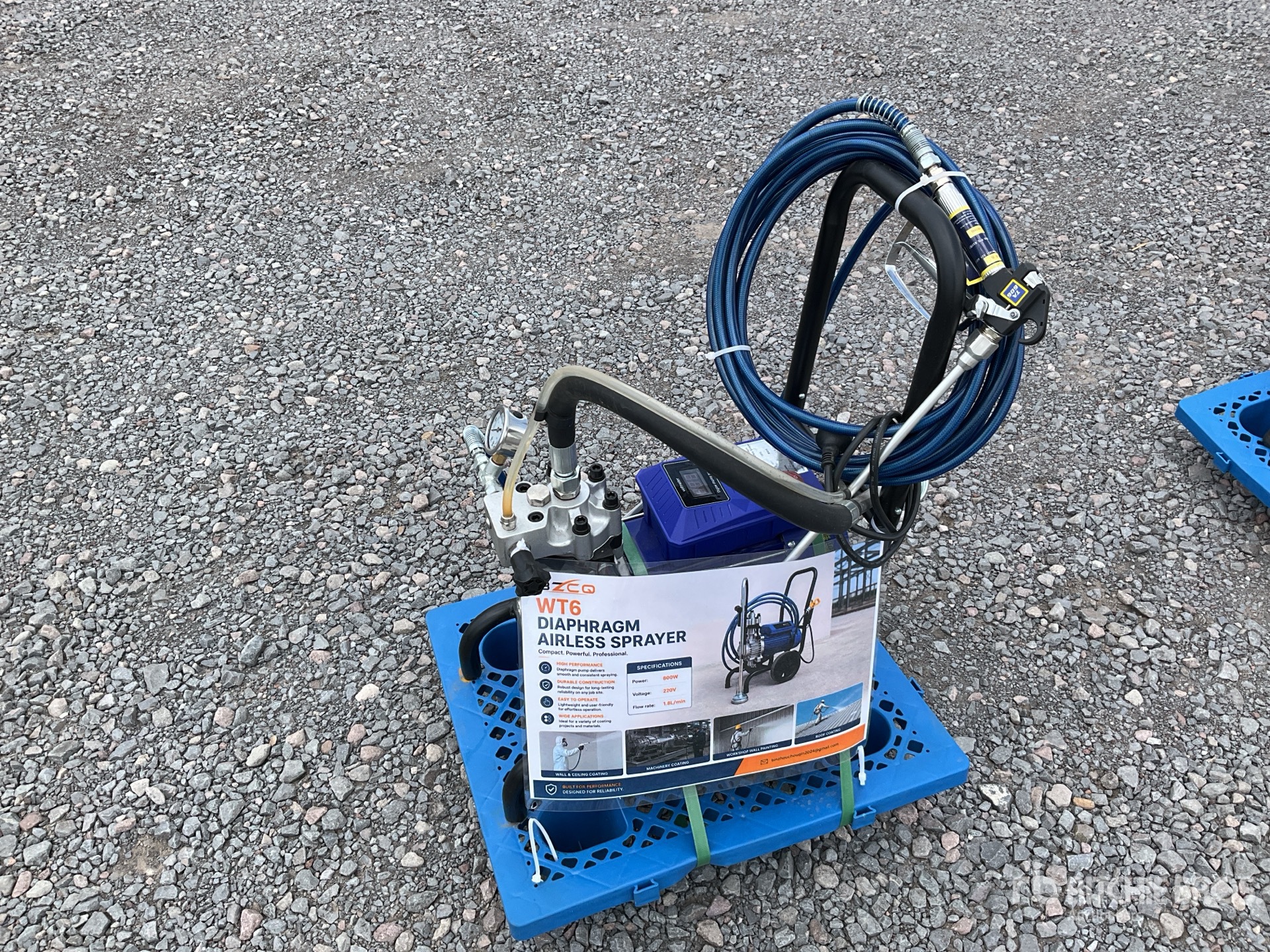 2026 BZCQ WT6 Walk-Behind Electric Pulverizador de Pintura (Sin Usar) / Diaphragm Airless Sprayer (Unused)