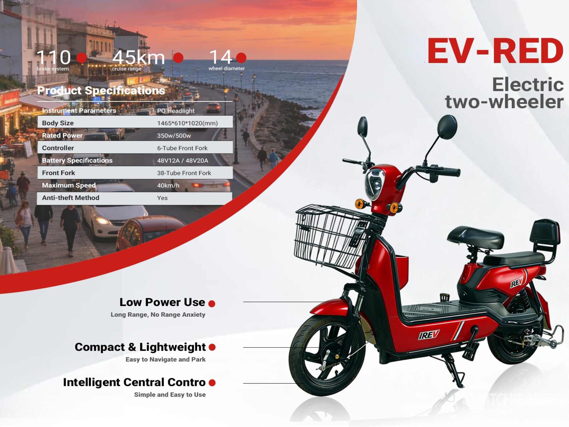 2026 EV-RED Patin Electrico (Sin Usar) / Scooter (Unused)