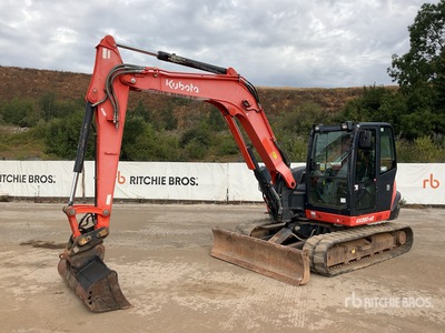 2017 Kubota KX080-4A Rupsgraafmachine