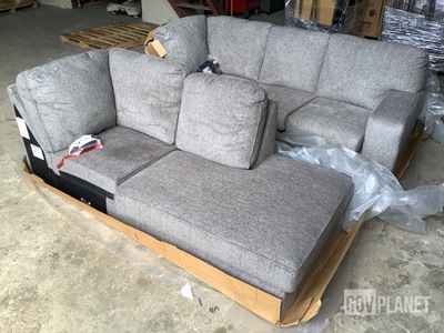 (1) Ashley Furniture RAF Corner Chaise & (1) Ashley Furniture RAF Sofa/Platform