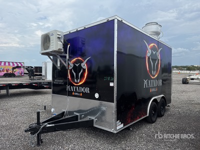 2026 Cargo United 14 ft T/A عربة تقديم الطعام