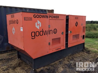 2015 Godwin GHP104KW-R 90 kW Skid-Mounted 発電機セット (250-749 kw/310-950 kva)