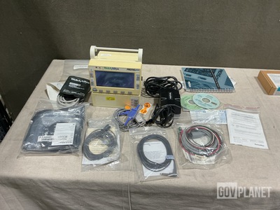 (3) Welch Allyn ProPaq 206 EMPSC Patient Monitors w/Storage Cases