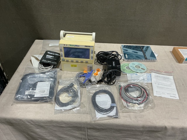 (3) Welch Allyn ProPaq 206 EMPSC Patient Monitors w/Storage Cases