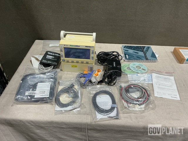 (3) Welch Allyn ProPaq 206 EMPSC Patient Monitors w/Storage Cases