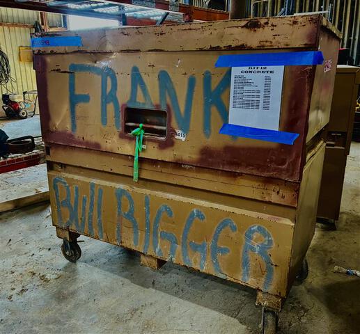 Knaack Job Site Box w/ Power Tools, Chargers and Batteries