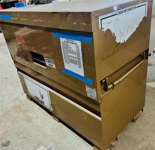 Knaack Job Site Box w/ Power Tools, Chargers and Batteries