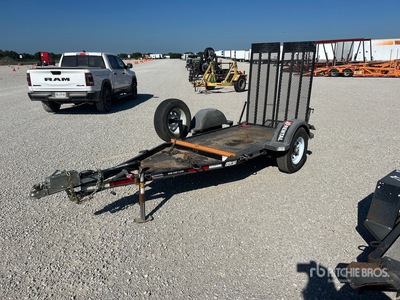 2021 Pratt CP0407 7 ft S/A Equipment Trailer