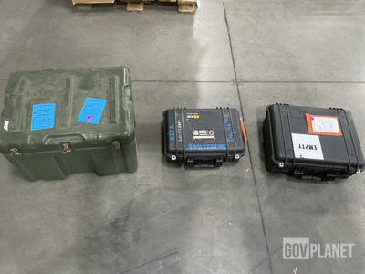 (19) Storage Drums & (16) Assorted Storage Cases