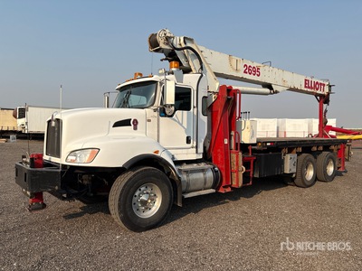 2012 Elliot 2695F 52000 lb Straight Boom on 2013 Kenworth T470 6x4 شاحنة رافعة