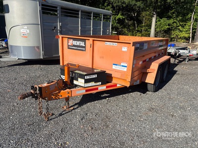 2019 Pratt EZD11762 10 ft T/A Dump Utility Trailer