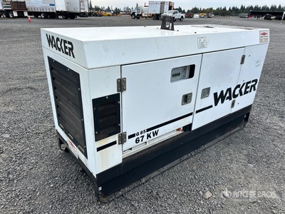2007 Wacker G85 67 kW Skid-Mounted Generator Set