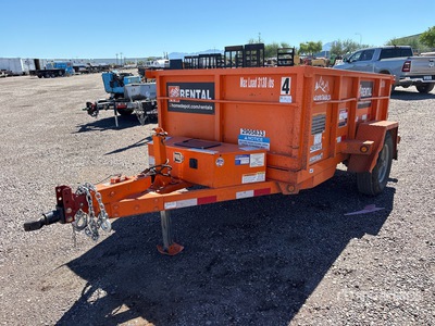 2020 Snake River DMP58 8 ft S/A Dump Utility Trailer