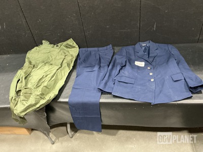 (16) Duffel Bags, (63) Pairs of Men's Trousers & Assorted Items