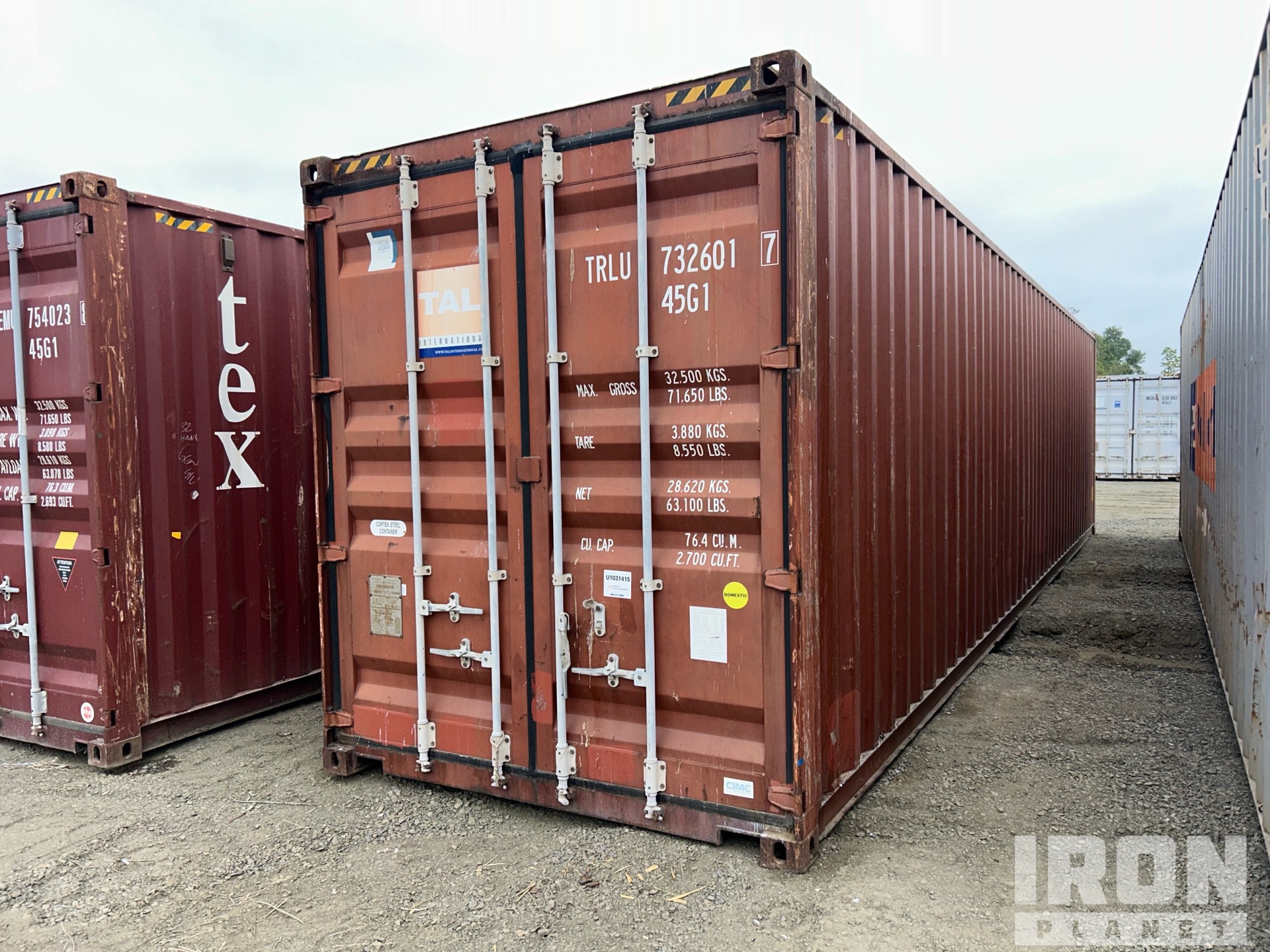 40 ft High Cube Storage Container