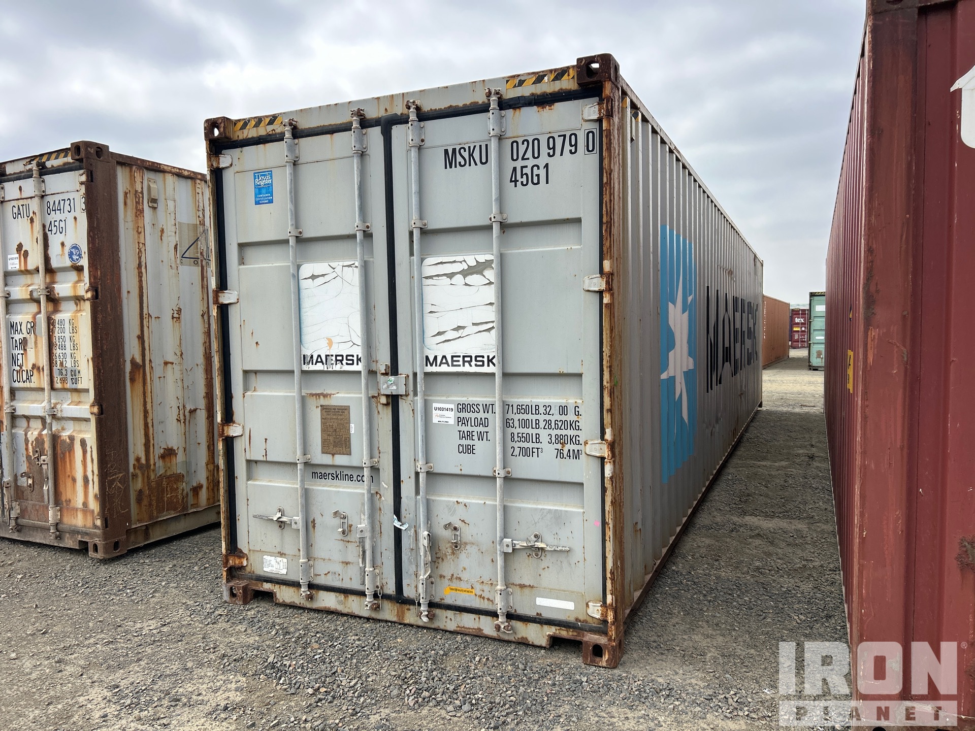 2007 40 ft High Cube Storage Container