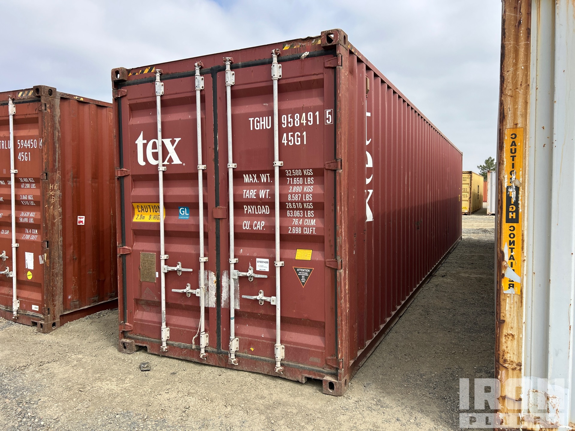 40 ft High Cube Storage Container