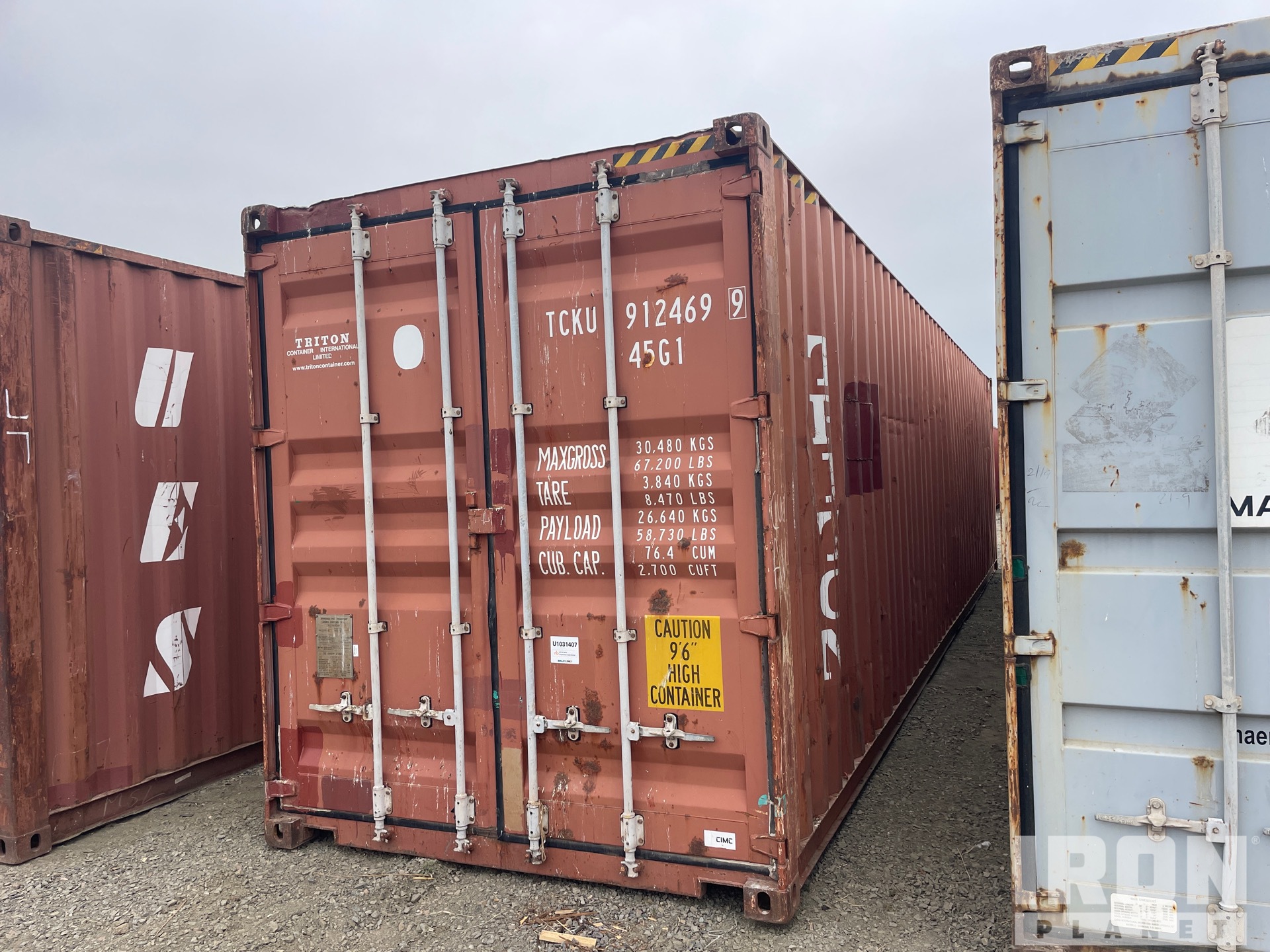 2002 40 ft High Cube Storage Container
