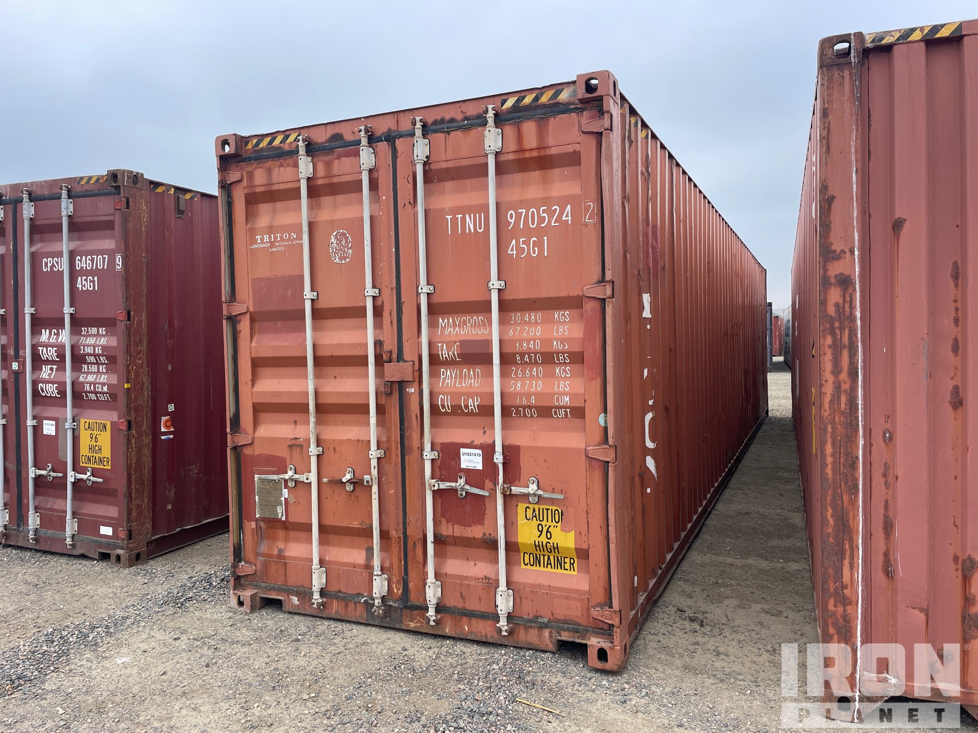 40 ft High Cube Storage Container