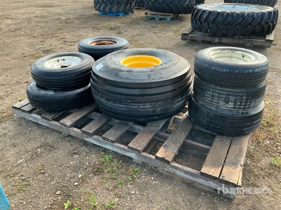 Quantity of (8) Miscellaneous/ 7.50-15, 380/55R16, 9.5L-15SL, ST235/85R16, 25.5L-15.1SL, 27x9.50-15, 11L-15, P195/75R14 Tires