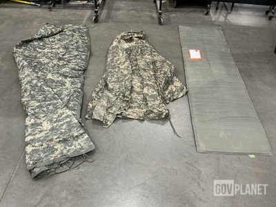 (58) Ponchos, (11) Sleeping Mats, (42) Poncho Liners & Assorted Items