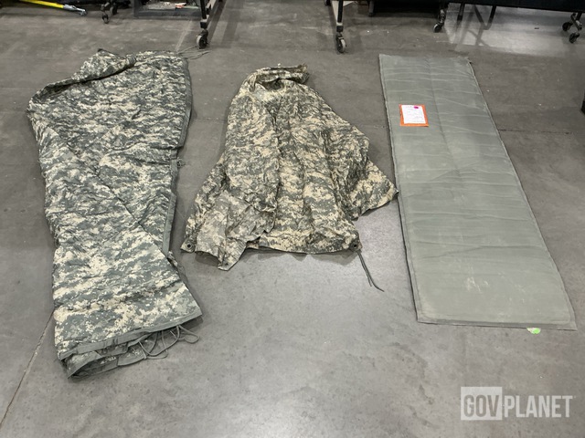 (58) Ponchos, (11) Sleeping Mats, (42) Poncho Liners & Assorted Items