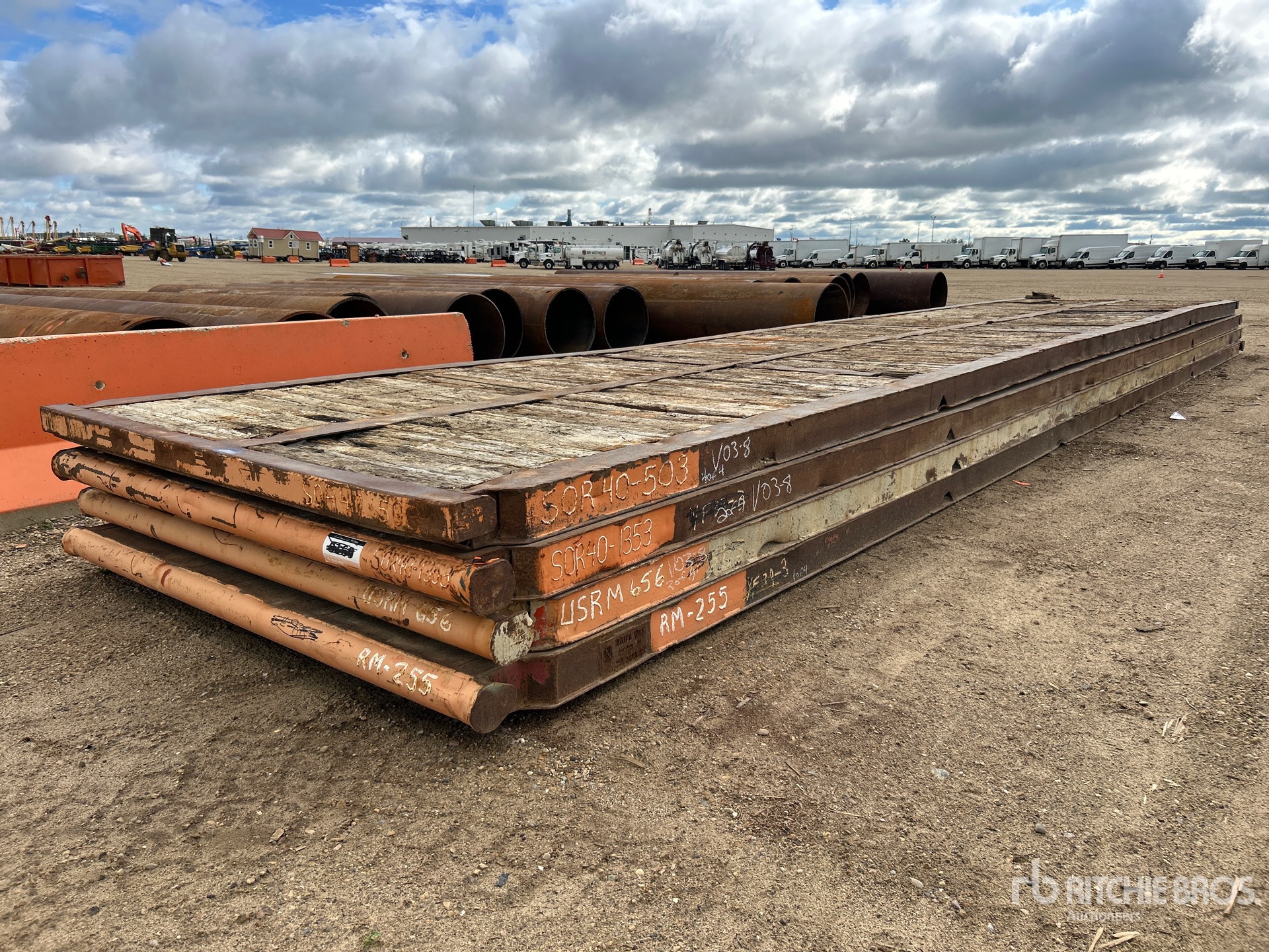 Quantity of (4) Rig 8 ft x 40 ft Rig Mats