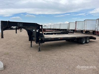 2002 Homemade 28 ft T/A Gooseneck Remorque pour équipement