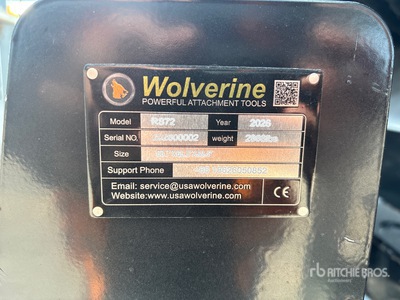 2026 Wolverine RS72 Bobcat Manual Angled Skid Steer Sweeper (Unused)